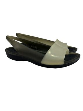 CROCS Womens Colorblock Flat Open Toe Sling Back Jelly Sandals Size 9